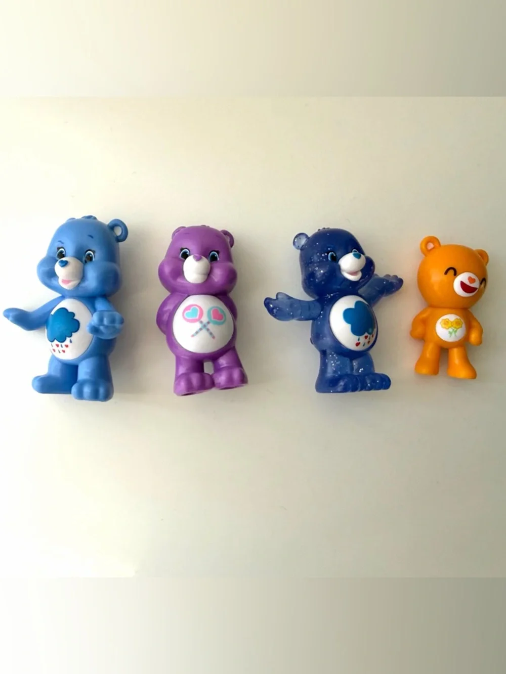 CARE BEARS 4pc Mini Figures Lot 2 inch Blind Bag Figures